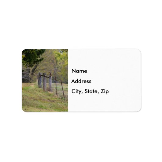 Landomheining en eekhoorn etiket (Voorkant)