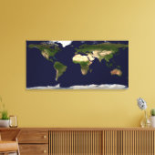 Landoppervlak, Shallow Water en Shaded Topogra Canvas Afdruk (Insitu (Woonkamer))