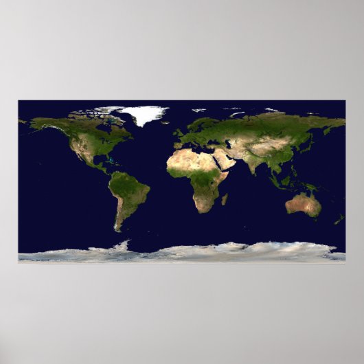 Landoppervlak, Shallow Water en Shaded Topogra Poster (Voorkant)