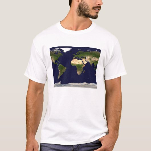 Landoppervlak, Shallow Water en Shaded Topogra T-shirt (Voorkant)