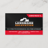 Landopruiming, Uitgraving, Landschapsarchitectuur, Visitekaartje (Achterkant)