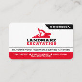 Landopruiming, Uitgraving, Landschapsarchitectuur, Visitekaartje (Achterkant)