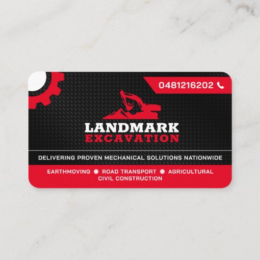 Landopruiming, Uitgraving, Landschapsarchitectuur, Visitekaartje (Achterkant)