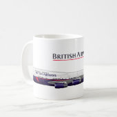 Landor Retro Jumbo Jet Classic British Livery Avia Koffiemok (Voorkant links)