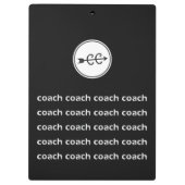 Landoverschrijdend Klantenbord voor coach op maat Klembord (Achterkant)