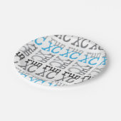 Landoverschrijdend - licht blauw - XC-run Papieren Bordje (Gekanteld)