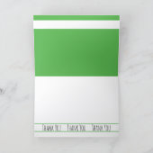 Landoverschrijdende grasbaan bedankkaart (Binnen)