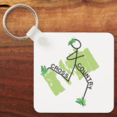 Landoverschrijdende grasbaan sleutelhanger (Voorkant)