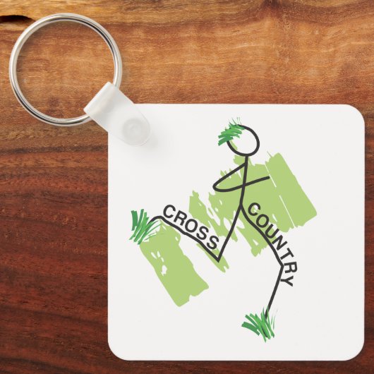 Landoverschrijdende grasbaan sleutelhanger (Voorkant)