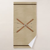 Landoverschrijdende huiden en polen badhanddoek (Badhanddoek)