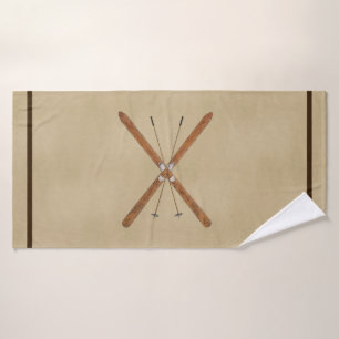 Landoverschrijdende huiden en polen badhanddoek