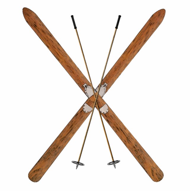 Landoverschrijdende huiden en polen fotobeeldje magneet (Voorkant)