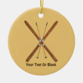 Landoverschrijdende huiden en polen keramisch ornament (Voorkant)