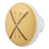 Landoverschrijdende huiden en polen keramische knop (Rechts)