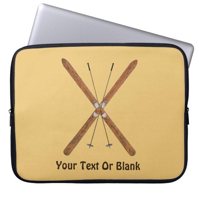 Landoverschrijdende huiden en polen laptop sleeve (Voorkant)