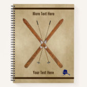 Landoverschrijdende huiden en polen notitieboek (Voorkant)