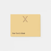 Landoverschrijdende huiden en polen post-it® notes (Voorkant)