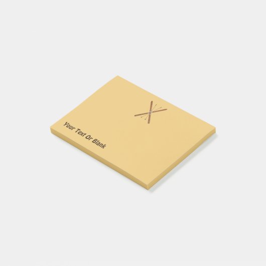 Landoverschrijdende huiden en polen post-it® notes (Schuin)