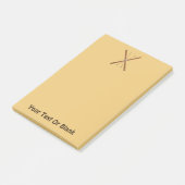 Landoverschrijdende huiden en polen post-it® notes (Schuin)