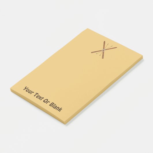 Landoverschrijdende huiden en polen post-it® notes (Schuin)