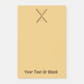 Landoverschrijdende huiden en polen post-it® notes (Voorkant)