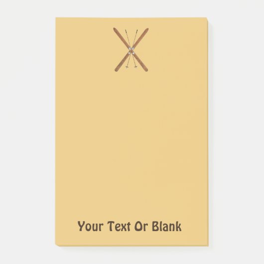 Landoverschrijdende huiden en polen post-it® notes (Voorkant)