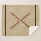 Landoverschrijdende huiden en polen sherpa deken (Voorkant (horizontaal))