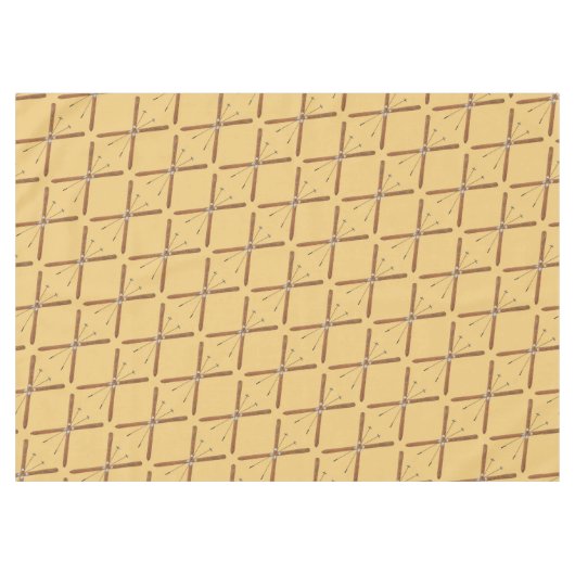 Landoverschrijdende huiden en polen tafelkleed (Voorkant (Horizontaal))