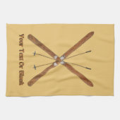 Landoverschrijdende huiden en polen theedoek (Horizontaal)