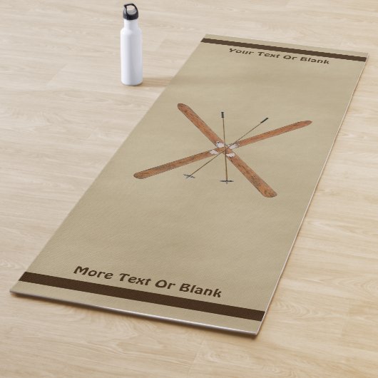 Landoverschrijdende huiden en polen yogamat (In situ)