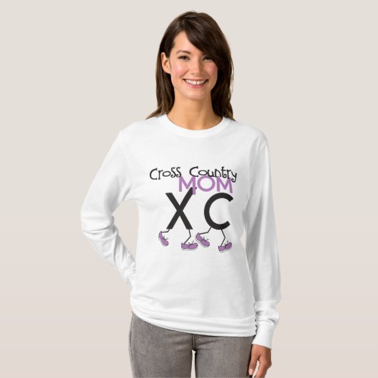 Landoverschrijdende moeder - XC Runner Moeder T-shirt (Voorkant volledig)