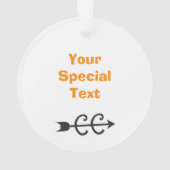 Landoverschrijdende Oranje schoen © Custom 2 Sided Ornament (achterkant)