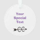 Landoverschrijdende Paarse schoen © Custom 2 Sided Ornament (achterkant)