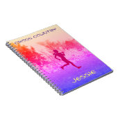 Landoverschrijdende regenbooglooppas notitieboek (Rechterzijde)