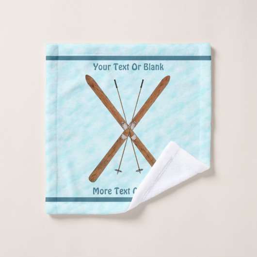 Landoverschrijdende sneeuw bad handdoek (Wasdoekje)