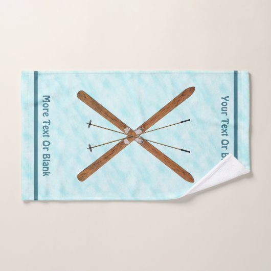 Landoverschrijdende sneeuw bad handdoek (Handdoek)