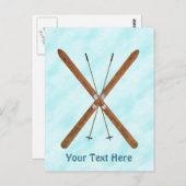 Landoverschrijdende sneeuw briefkaart (Voorkant / Achterkant)