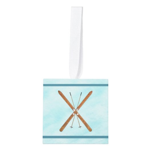 Landoverschrijdende sneeuw decoratie (Voorkant)