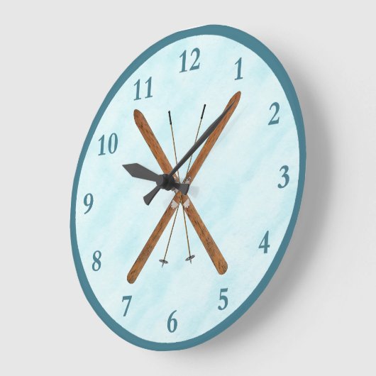 Landoverschrijdende sneeuw grote klok (Hoek)