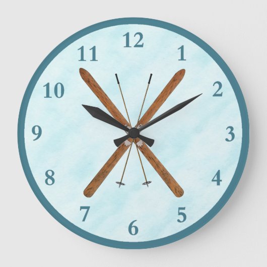 Landoverschrijdende sneeuw grote klok (Voorkant)