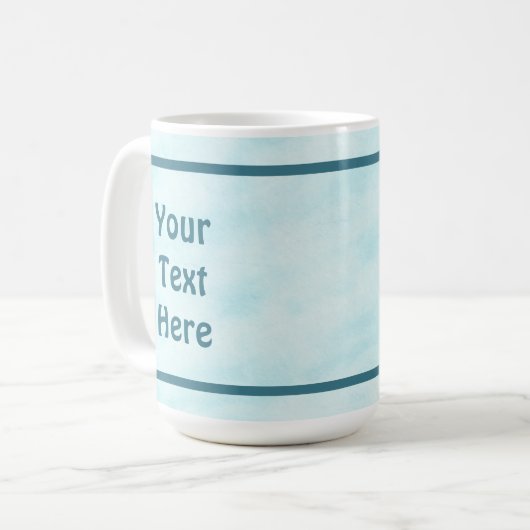 Landoverschrijdende sneeuw koffiemok (Voorkant links)