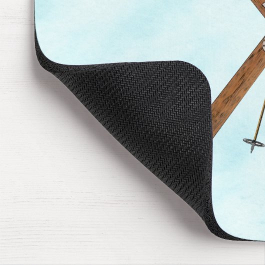 Landoverschrijdende sneeuw muismat (Hoek)