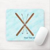 Landoverschrijdende sneeuw muismat (Met muis)