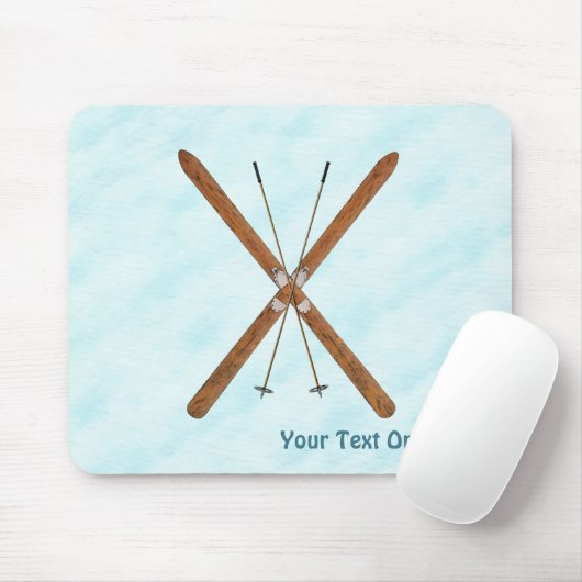 Landoverschrijdende sneeuw muismat (Met muis)