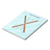 Landoverschrijdende sneeuw notitieblok (Linkerzijde)