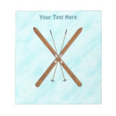 Landoverschrijdende sneeuw notitieblok (Voorkant)