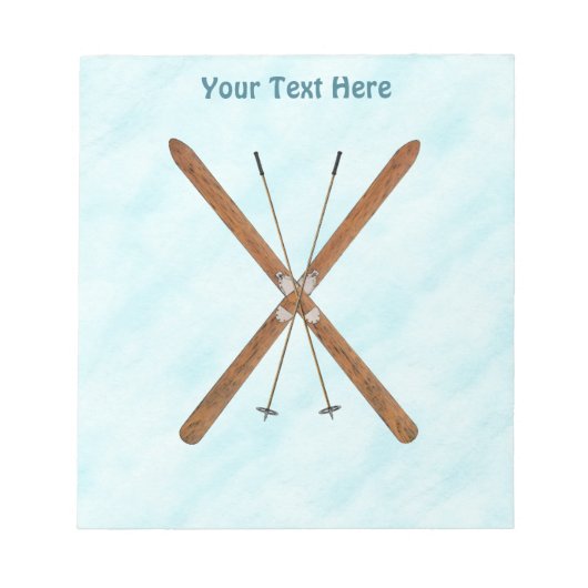 Landoverschrijdende sneeuw notitieblok (Voorkant)