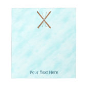 Landoverschrijdende sneeuw notitieblok (Voorkant)