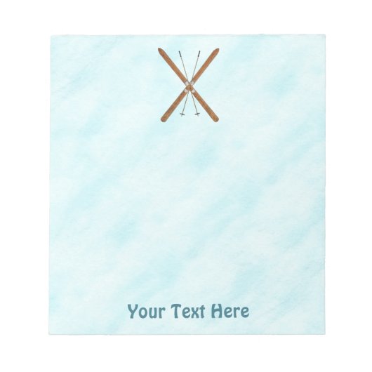 Landoverschrijdende sneeuw notitieblok (Voorkant)