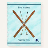 Landoverschrijdende sneeuw notitieboek (Voorkant)